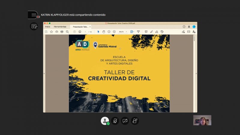 Foto 3 de 5: Animación y Diseño Digital UGM desarrolla primer Taller de Creatividad Digital del 2020