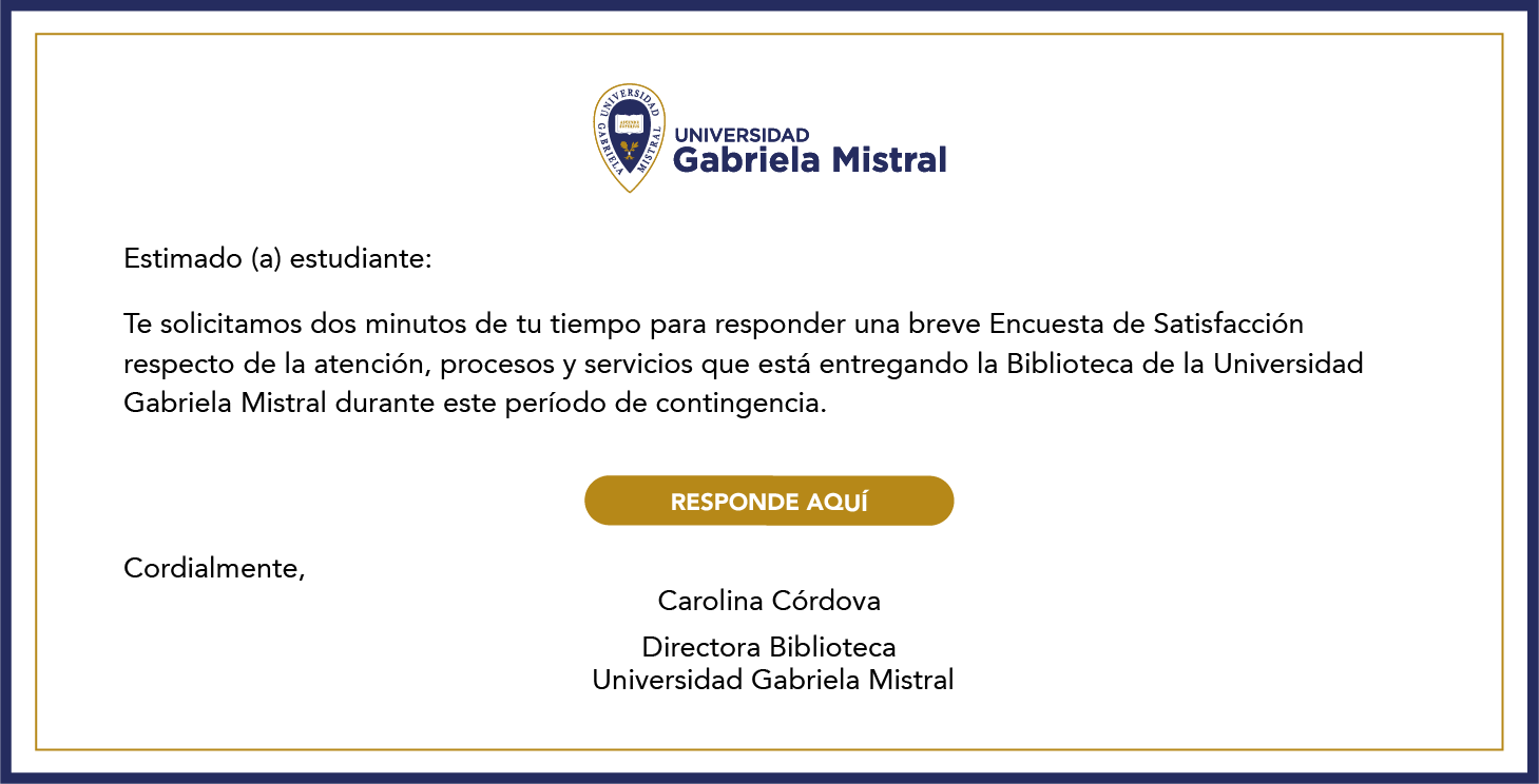 Imagen de la noticia: Encuesta de Satisfacción Servicios Biblioteca UGM