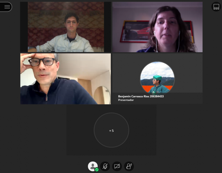 Foto 1 de 1: Estudiantes de Diseño participan en café online con exalumno UGM