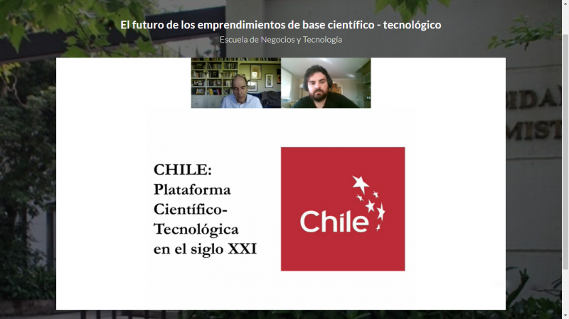 Foto 3 de 3: Presidente del CNID participa en charla virtual organizada por alumnos de Ingeniería Comercial