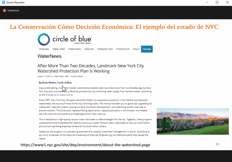 Foto 4 de 4: Ingeniería Comercial realiza conversatorio sobre glaciares y sequía en Chile