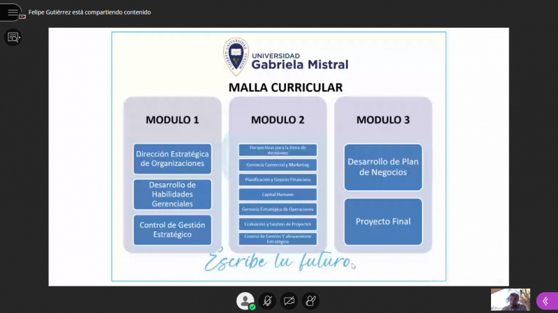 Foto 3 de 3: Universidad Gabriela Mistral inicia cuarta versión de su MBA Executive