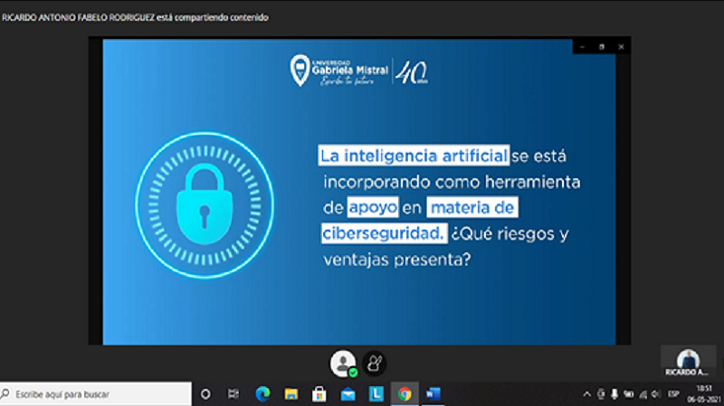 Foto 3 de 7: Webinar sobre ciberseguridad abordó amenazas virtuales a personas y organizaciones