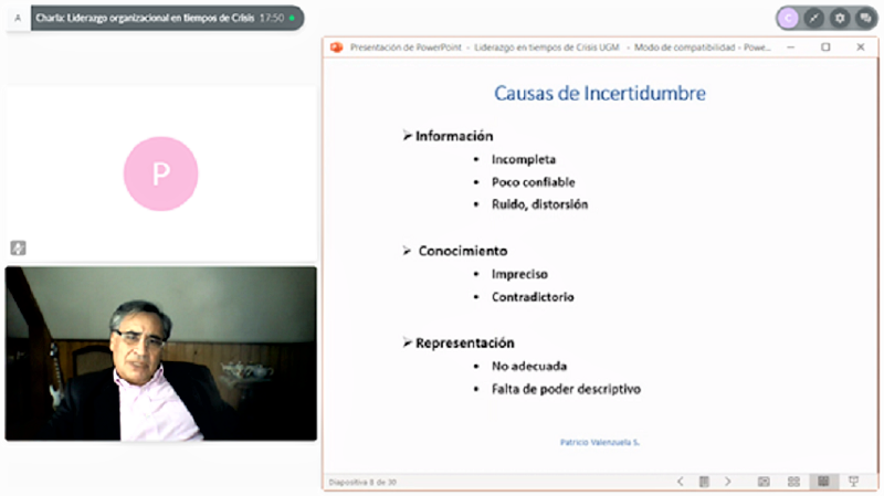Foto 7 de 7: Postgrados de Universidad Gabriela Mistral realizó conversatorios online con destacados expertos