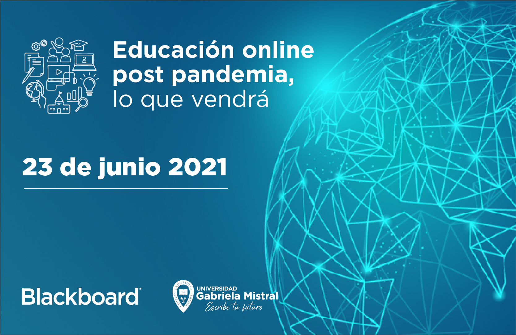Imagen de la noticia: Universidad Gabriela Mistral y Blackboard realizarán segunda Conferencia Virtual Internacional sobre Educación Online