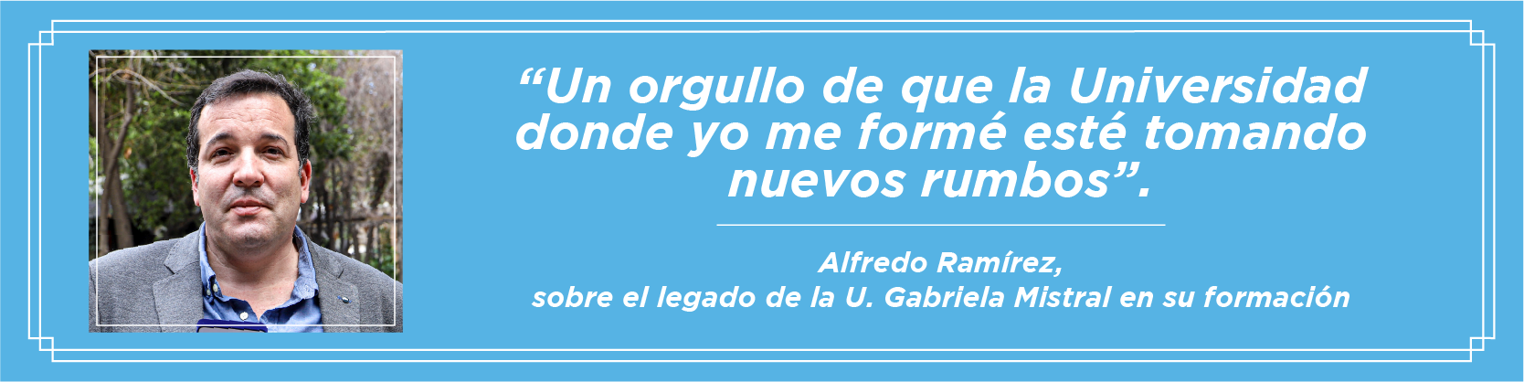 Imagen de la noticia: Alfredo Ramírez, Director de Prensa de TVN y egresado de nuestra Universidad, recibió la medalla “40 Años UGM”
