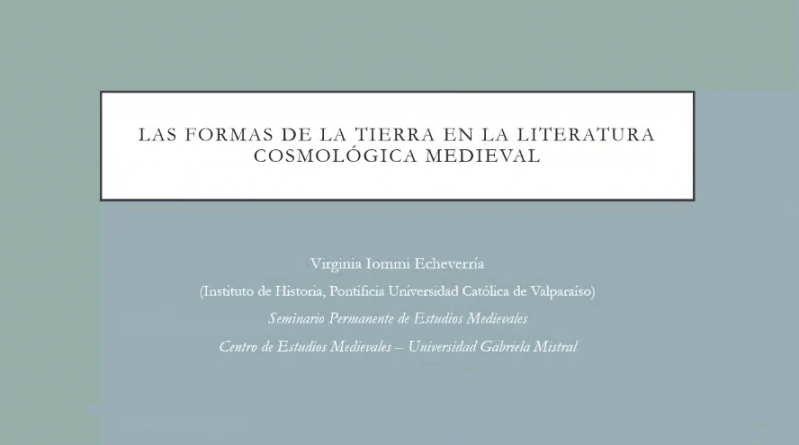 Foto 2 de 5: Dra. Virginia Iommi dictó la charla “Las Formas de la Tierra en la Literatura Cosmológica Medieval”