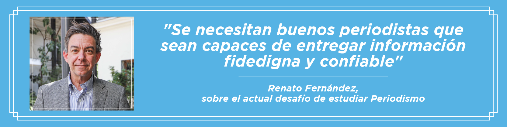 Imagen de la noticia: Renato Fernández, egresado de Periodismo de la U. Gabriela Mistral, recibió la medalla “40 Años UGM”