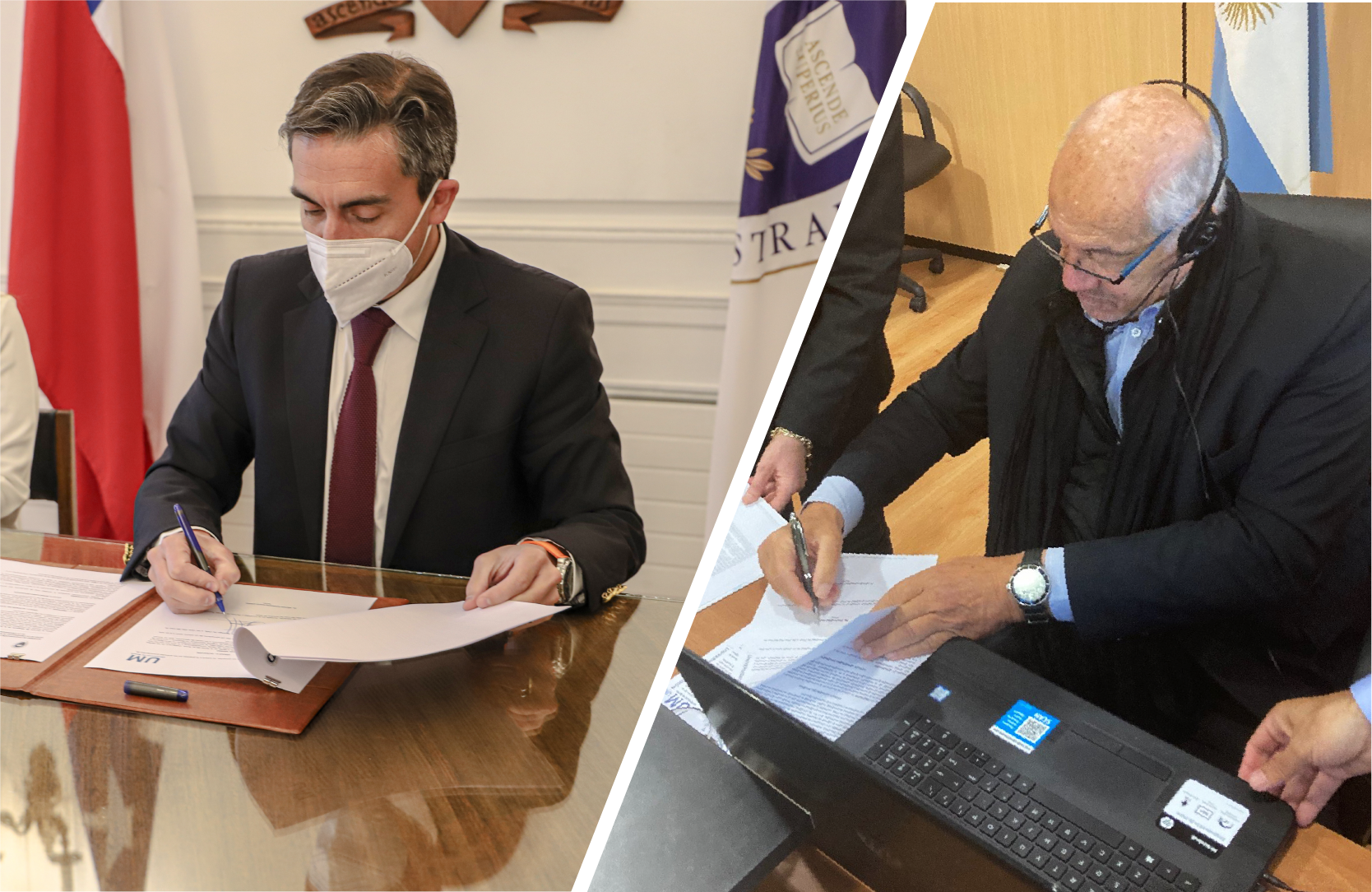 Imagen de la noticia: Universidad Gabriela Mistral firmó convenio de colaboración con la Universidad de Morón de Argentina