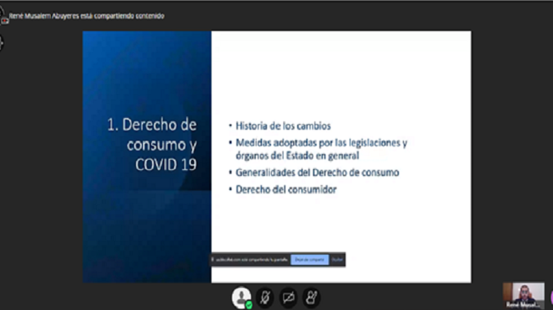 Foto 12 de 14: Carrera de Derecho UGM realizó “Jornada Internacional de Derecho Civil: El Código Civil en época de pandemia”