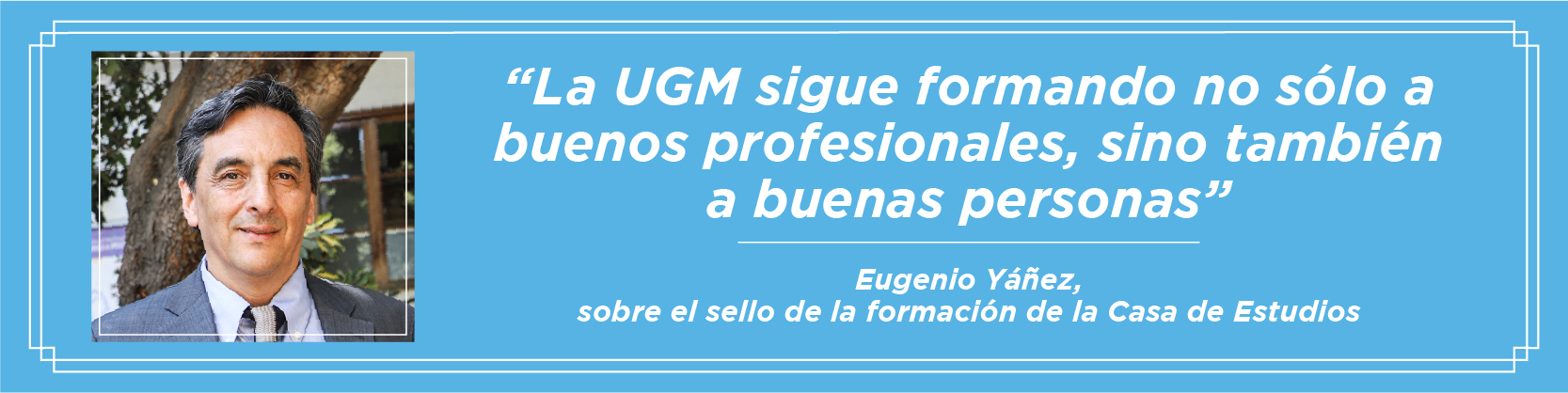 Imagen de la noticia: Doctor en Filosofía Eugenio Yáñez recibió la medalla “40 Años UGM”