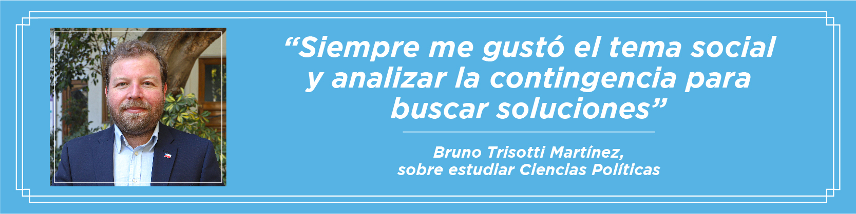 Imagen de la noticia: Bruno Trisotti, egresado de Ciencias Políticas de la U. Gabriela Mistral, recibió la medalla “40 Años UGM”