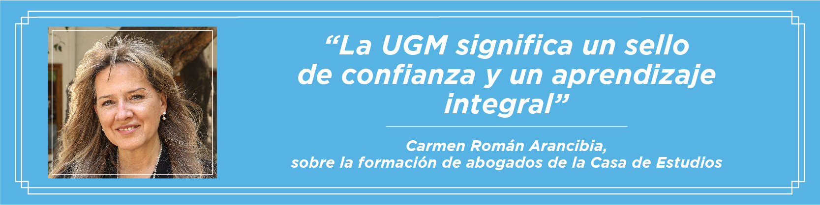 Imagen de la noticia: Universidad Gabriela Mistral entregó medalla “40 Años UGM” a su egresada de Derecho, Carmen Román