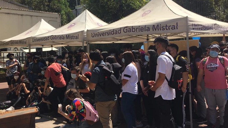 Foto 16 de 16: Universidad Gabriela Mistral inició sus clases presenciales para el período 2022
