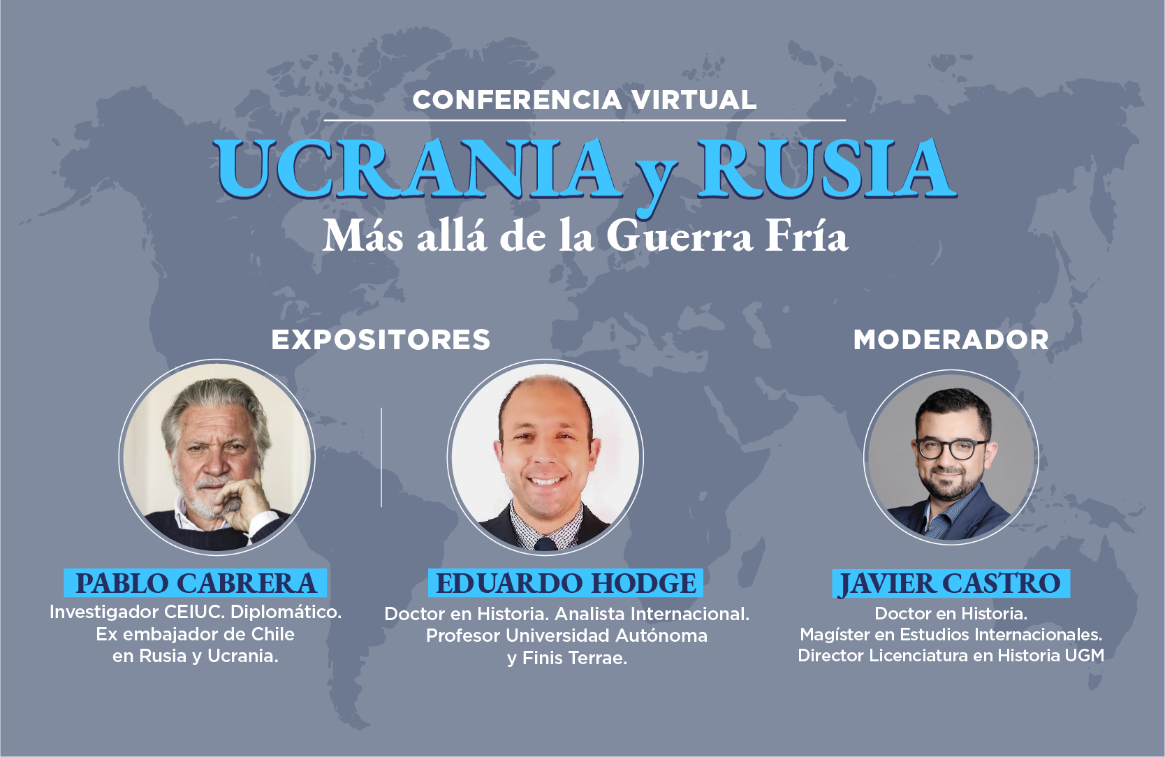 Imagen de la noticia: Escuela de Humanidades UGM realizó conferencia online “Ucrania y Rusia, más allá de la Guerra Fría”
