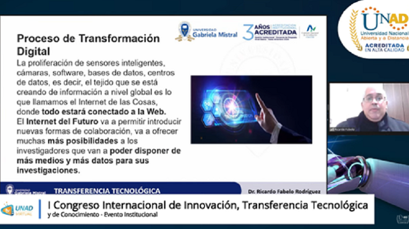 Foto 4 de 6: Director de Ingenierías de la U. Gabriela Mistral expuso en Congreso Internacional de Innovación Tecnológica