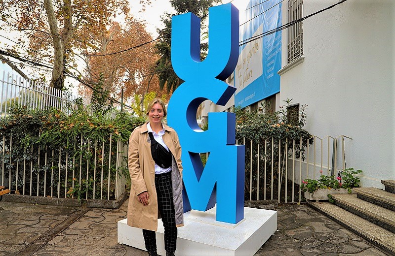 Imagen de la noticia: Estudiante de la U. de Texas inició pasantía internacional en la Universidad Gabriela Mistral