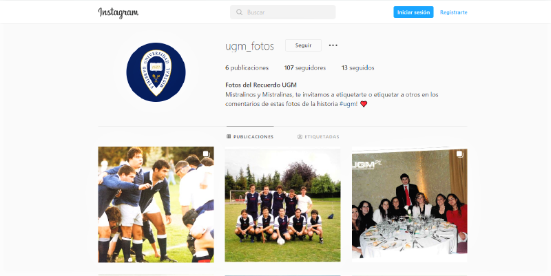 Imagen de la noticia: UGM estrenó nueva cuenta de Instagram con fotos del recuerdo