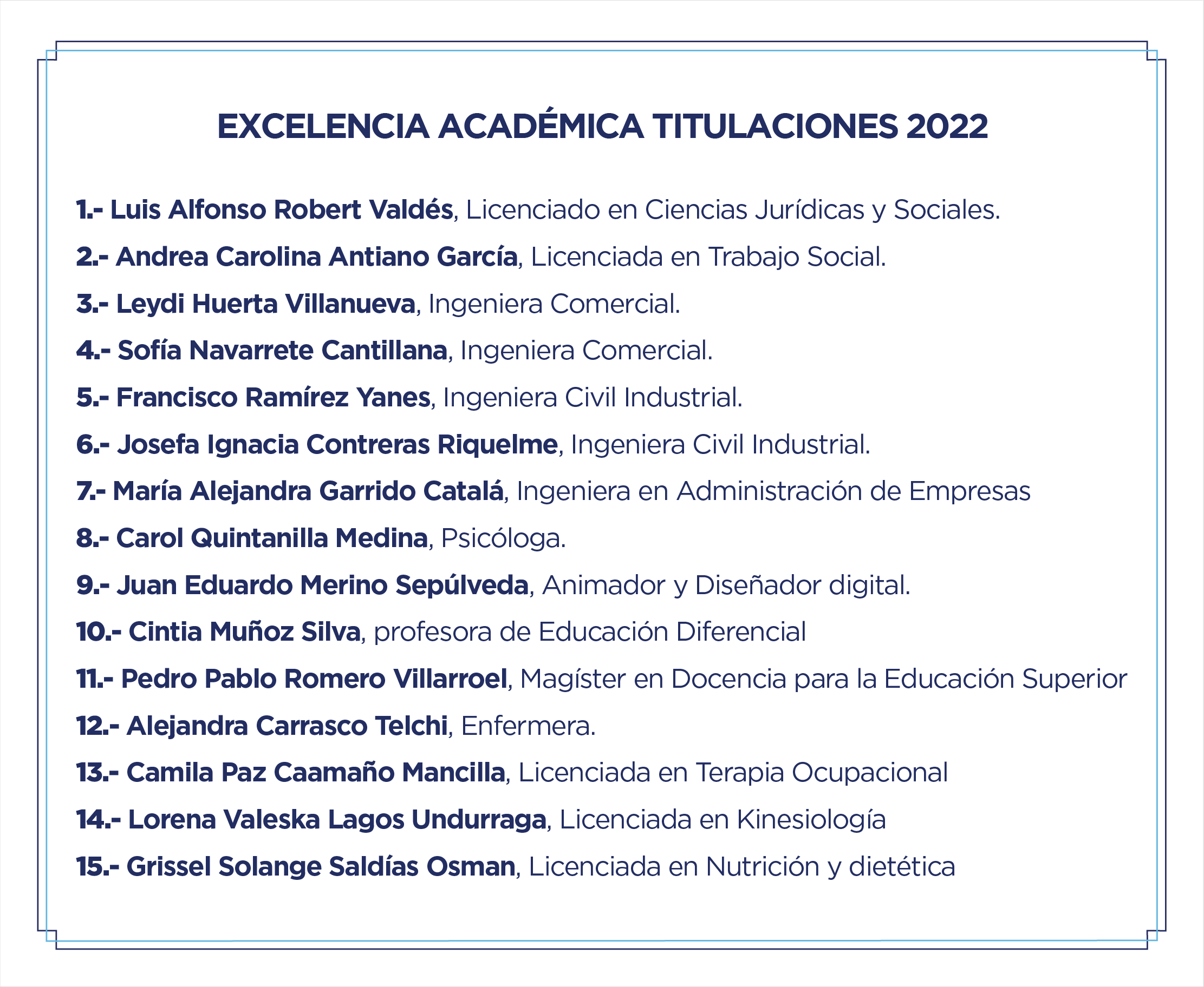 Imagen de la noticia: Universidad Gabriela Mistral realizó ceremonias de titulación para sus egresados y titulados 2022