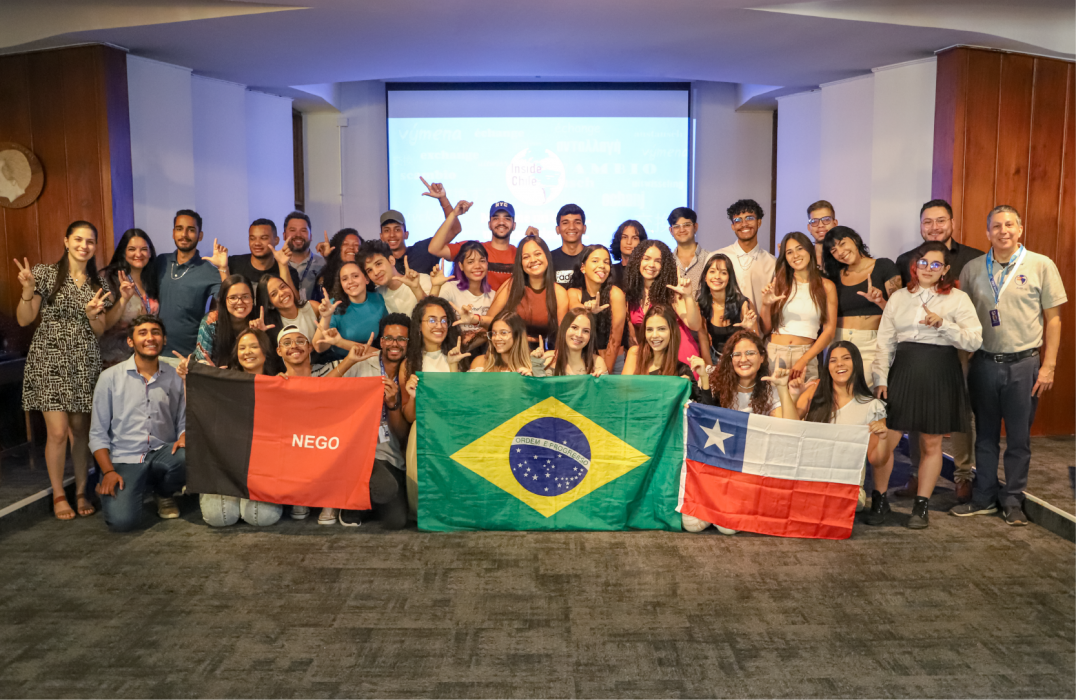 Imagen de la noticia: Universidad Gabriela Mistral y Fundación InsideChile recibieron a estudiantes de intercambio de Brasil