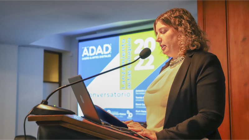 Foto 1 de 10: Escuela de Diseño y Artes Digitales presentó el texto “Actas del Coloquio” y realizó conversatorio sobre la promoción de estrategias en investigación