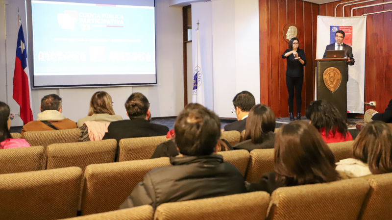 Foto 7 de 9: Superintendencia de Insolvencia y Reemprendimiento realizó su Cuenta Pública Participativa 2023 en la UGM