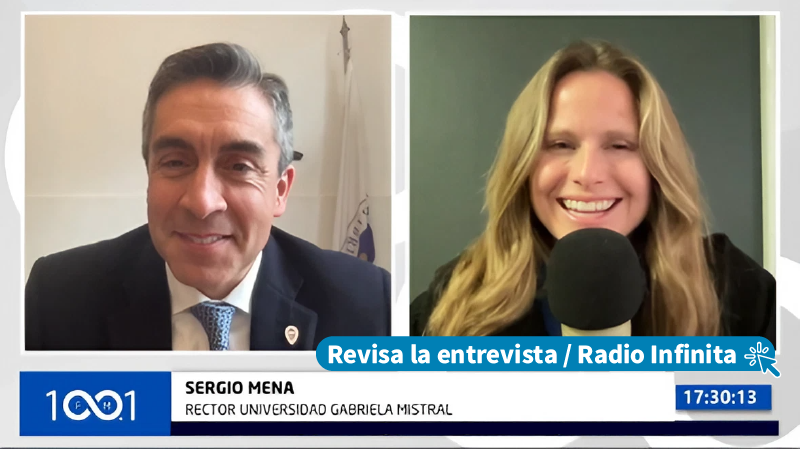 Imagen de la noticia: Rector Sergio Mena fue entrevistado en radio Infinita