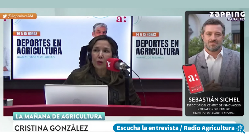 Imagen de la noticia: Radio Agricultura entrevistó a Director del Centro de Innovación y Desafíos del Futuro UGM