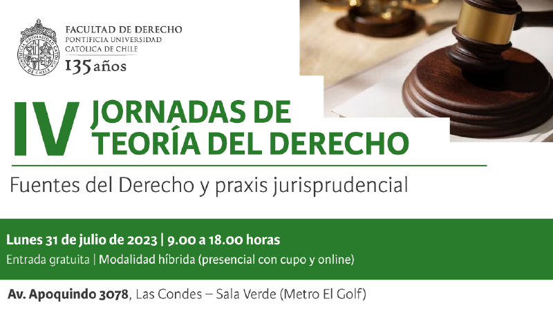 Foto 1 de 3: Académico de la Escuela de Derecho, Rodrigo Cortés, participó de la IV Jornada de Teoría del Derecho de la Pontificia U. Católica de Chile