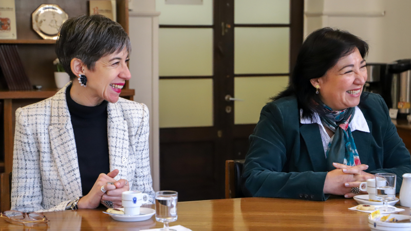 Foto 5 de 8: Cámara Chileno Brasileña de Comercio y Universidad Gabriela Mistral firmaron convenio de colaboración