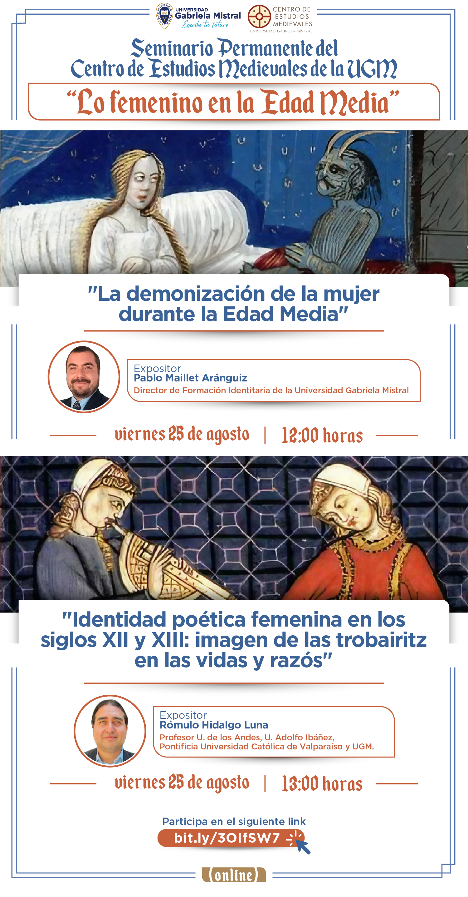 Imagen de la noticia: Centro de Estudios Medievales UGM invita a charlas del Seminario Permanente