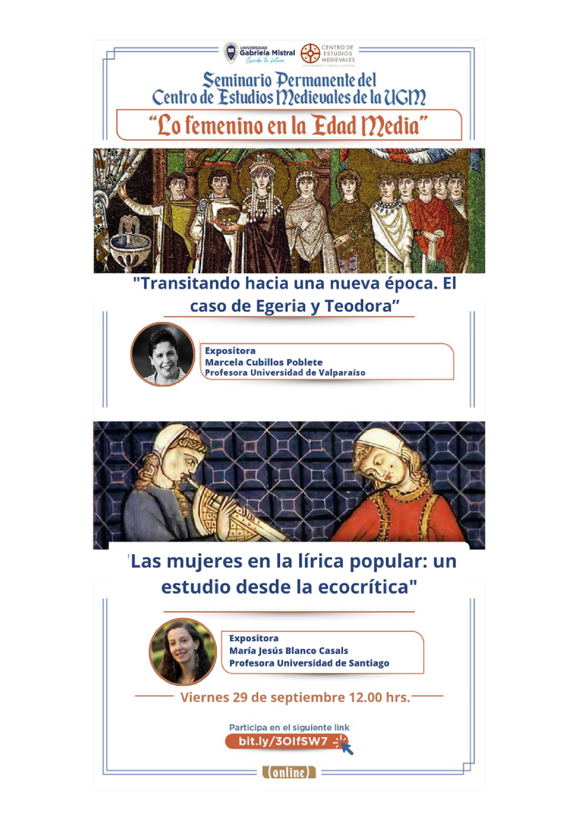 Imagen de la noticia: Centro de Estudios Medievales UGM invita a charlas del Seminario Permanente