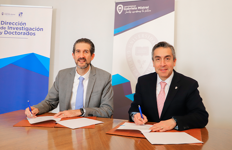 Imagen de la noticia: Universidad Gabriela Mistral firmó convenio de colaboración con la Universidad Tecmilenio de México