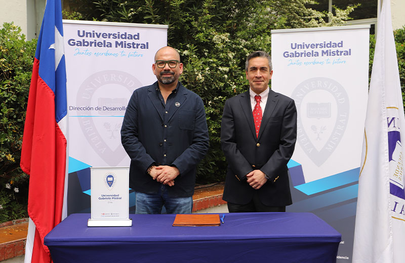 Imagen de la noticia: Universidad Gabriela Mistral firmó convenio de colaboración con el Centro Gabriela Mistral (GAM)