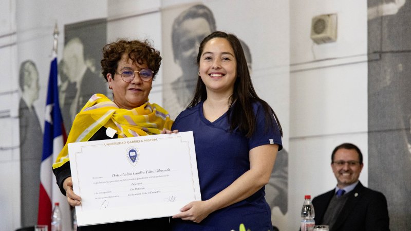 Foto 39 de 67: Galería fotográfica (Segunda Parte): Ceremonia de Titulación UGM Año Académico 2023 Escuela de Diseño y Artes Digitales, Psicología, Ciencias de la Salud, Educación y Magísteres