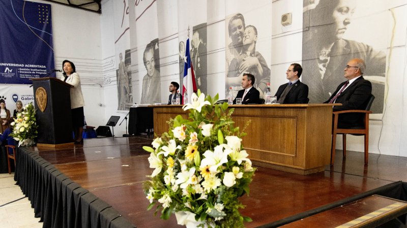 Foto 8 de 57: Galería fotográfica (Primera Parte): Ceremonia de Titulación UGM Año Académico 2023 Escuela de Diseño y Artes Digitales, Psicología, Ciencias de la Salud, Educación y Magísteres