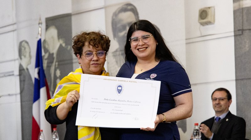 Foto 16 de 67: Galería fotográfica (Segunda Parte): Ceremonia de Titulación UGM Año Académico 2023 Escuela de Diseño y Artes Digitales, Psicología, Ciencias de la Salud, Educación y Magísteres