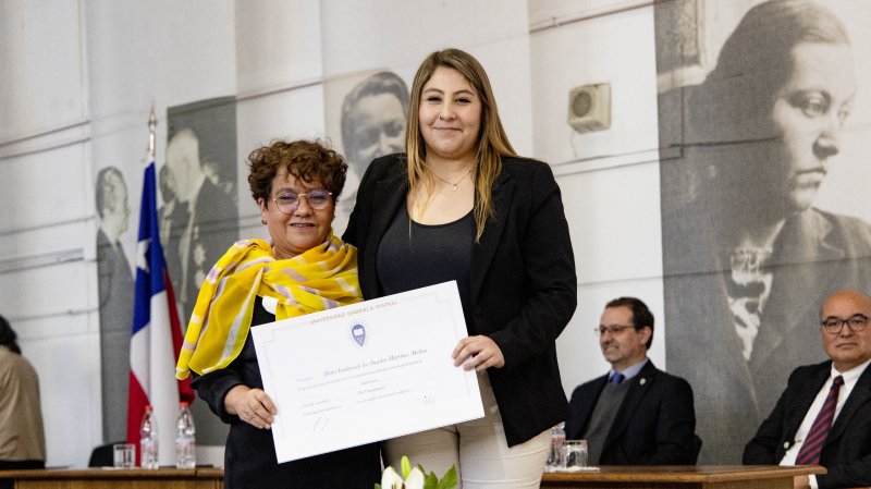 Foto 29 de 67: Galería fotográfica (Segunda Parte): Ceremonia de Titulación UGM Año Académico 2023 Escuela de Diseño y Artes Digitales, Psicología, Ciencias de la Salud, Educación y Magísteres