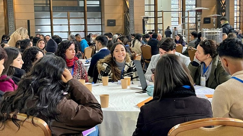 Imagen de la noticia: Estudiantes y representantes de Universidad Gabriela Mistral participaron en Encuentro Juventudes 2024 de 3xi
