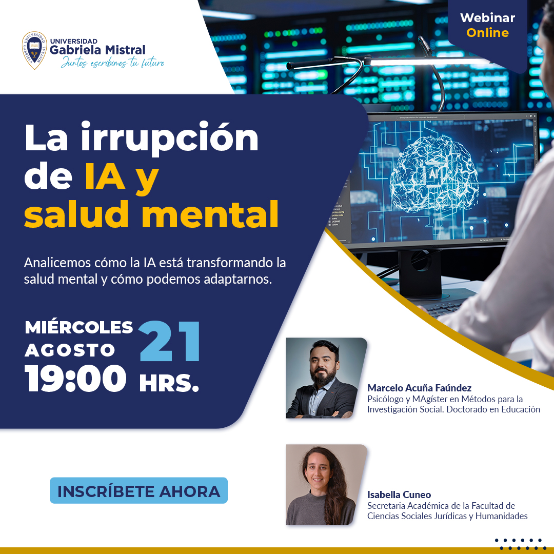 Imagen de la noticia: Webinar UGM exploró impacto de la Inteligencia Artificial en la salud mental
