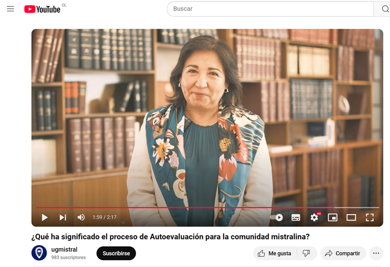Imagen de la noticia: Video: ¿Qué ha significado el proceso de Autoevaluación para la comunidad mistralina?
