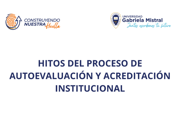 Hitos del proceso de autoevaluación y acreditación institucional