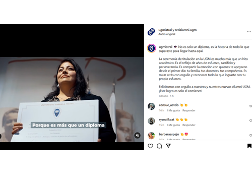 Imagen de la noticia: Universidad Gabriela Mistral celebró ceremonias de titulación de egresados del Año Académico 2024-2025