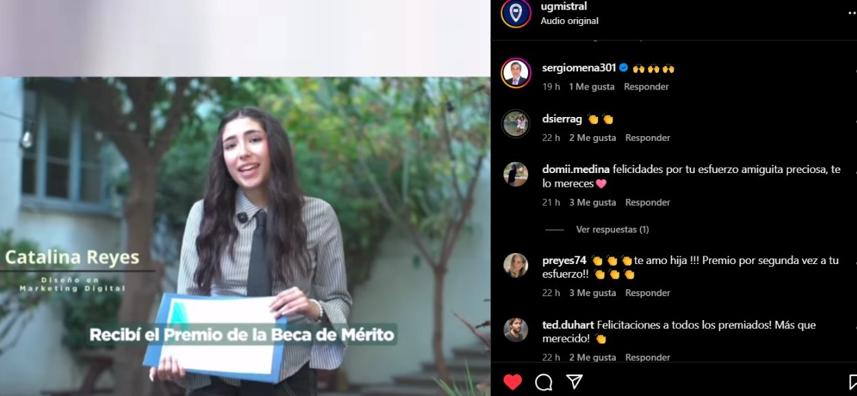 Imagen de la noticia: UGM reconoció a estudiantes con la “Beca al Mérito Académico 2025”