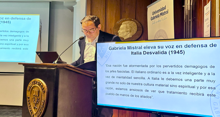 Imagen de la noticia: UGM celebró Día de la República de Italia con emotivo homenaje a Gabriela Mistral y su vínculo con la cultura italiana