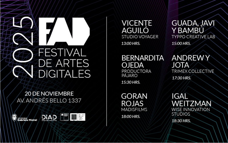Imagen de la noticia: Universidad Gabriela Mistral presenta II edición del Festival de Artes Digitales: creatividad, innovación y tecnología