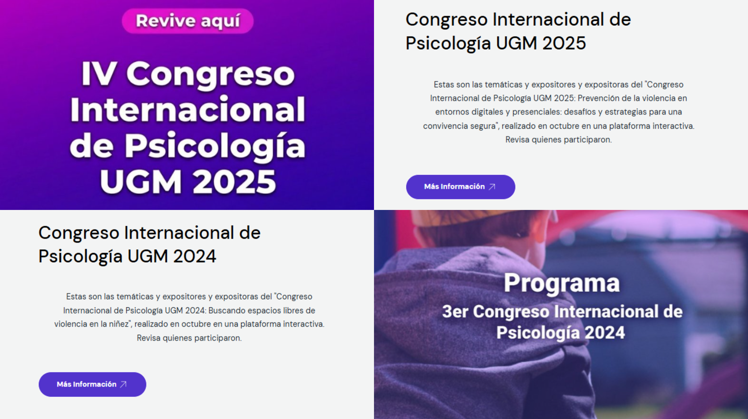 Imagen de la noticia: Sobre el Congreso Internacional de Psicología UGM