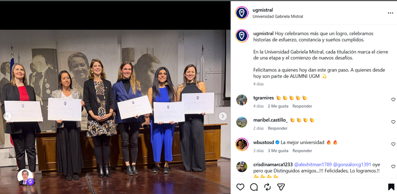 Imagen de la noticia: Universidad Gabriela Mistral celebró a sus egresados y titulados del período 2025-2026