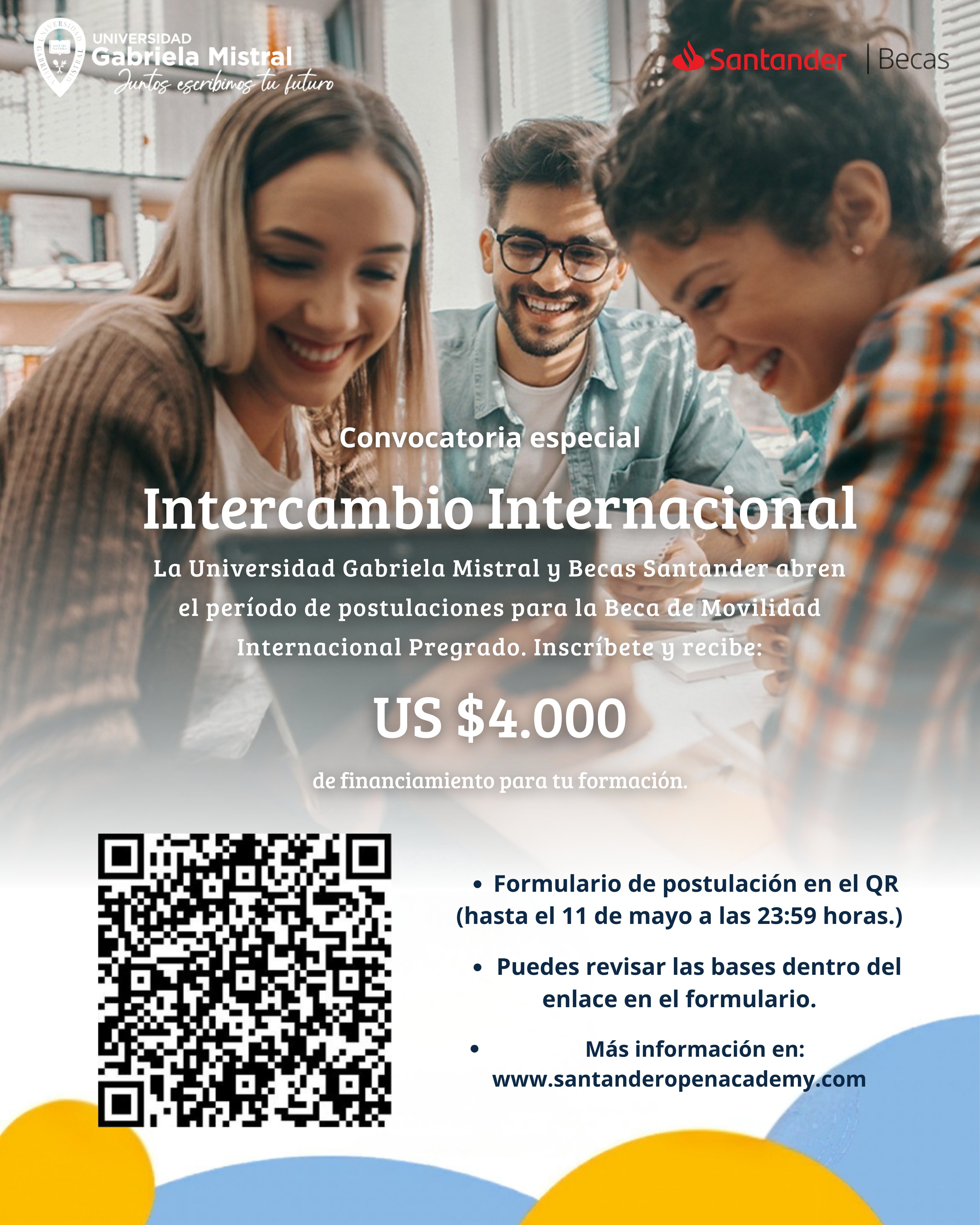 Imagen de la noticia: ¡El mundo te espera! Postula a la Beca Santander de Movilidad Internacional 2026