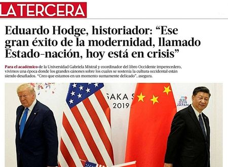Eduardo Hodge: “Ese gran éxito de la modernidad, llamado Estado-nación, hoy está en crisis”